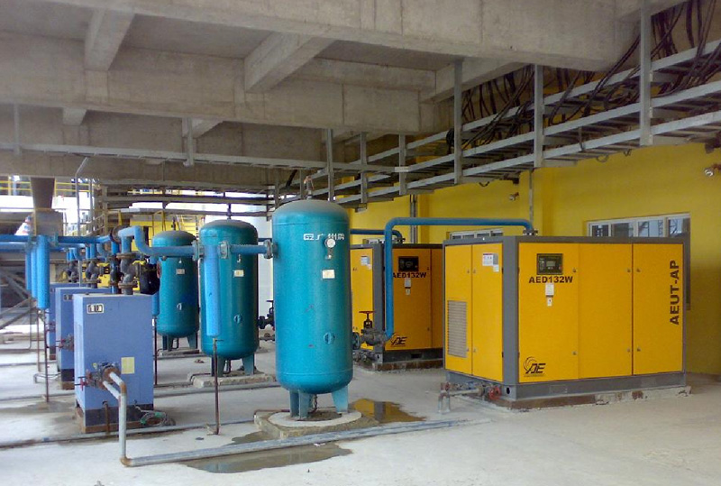 【華潤水泥（上思）有限公司】12臺AED-132W(水冷式)艾能空壓機(jī)使用現(xiàn)場